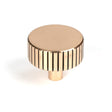 This is an image showing From The Anvil - Polished Bronze Judd Cabinet Knob - 38mm (No rose) available from T.H Wiggans Architectural Ironmongery in Kendal, quick delivery and discounted prices