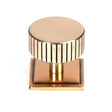 This is an image showing From The Anvil - Polished Bronze Judd Cabinet Knob - 38mm (Square) available from T.H Wiggans Architectural Ironmongery in Kendal, quick delivery and discounted prices