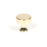 This is an image showing From The Anvil - Polished Brass Scully Cabinet Knob - 25mm available from T.H Wiggans Architectural Ironmongery in Kendal, quick delivery and discounted prices
