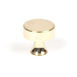 This is an image showing From The Anvil - Polished Brass Scully Cabinet Knob - 32mm available from T.H Wiggans Architectural Ironmongery in Kendal, quick delivery and discounted prices