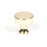 This is an image showing From The Anvil - Polished Brass Scully Cabinet Knob - 32mm available from T.H Wiggans Architectural Ironmongery in Kendal, quick delivery and discounted prices