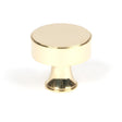 This is an image showing From The Anvil - Polished Brass Scully Cabinet Knob - 38mm available from T.H Wiggans Architectural Ironmongery in Kendal, quick delivery and discounted prices