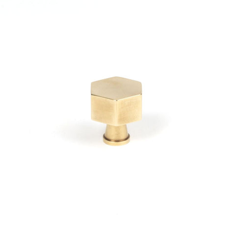 This is an image showing From The Anvil - Polished Brass Kahlo Cabinet Knob - 25mm available from T.H Wiggans Architectural Ironmongery in Kendal, quick delivery and discounted prices