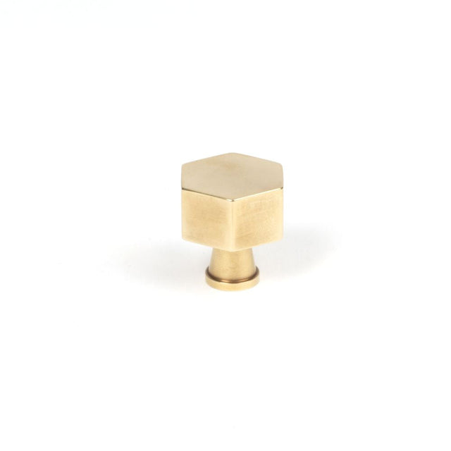 This is an image showing From The Anvil - Polished Brass Kahlo Cabinet Knob - 25mm available from T.H Wiggans Architectural Ironmongery in Kendal, quick delivery and discounted prices
