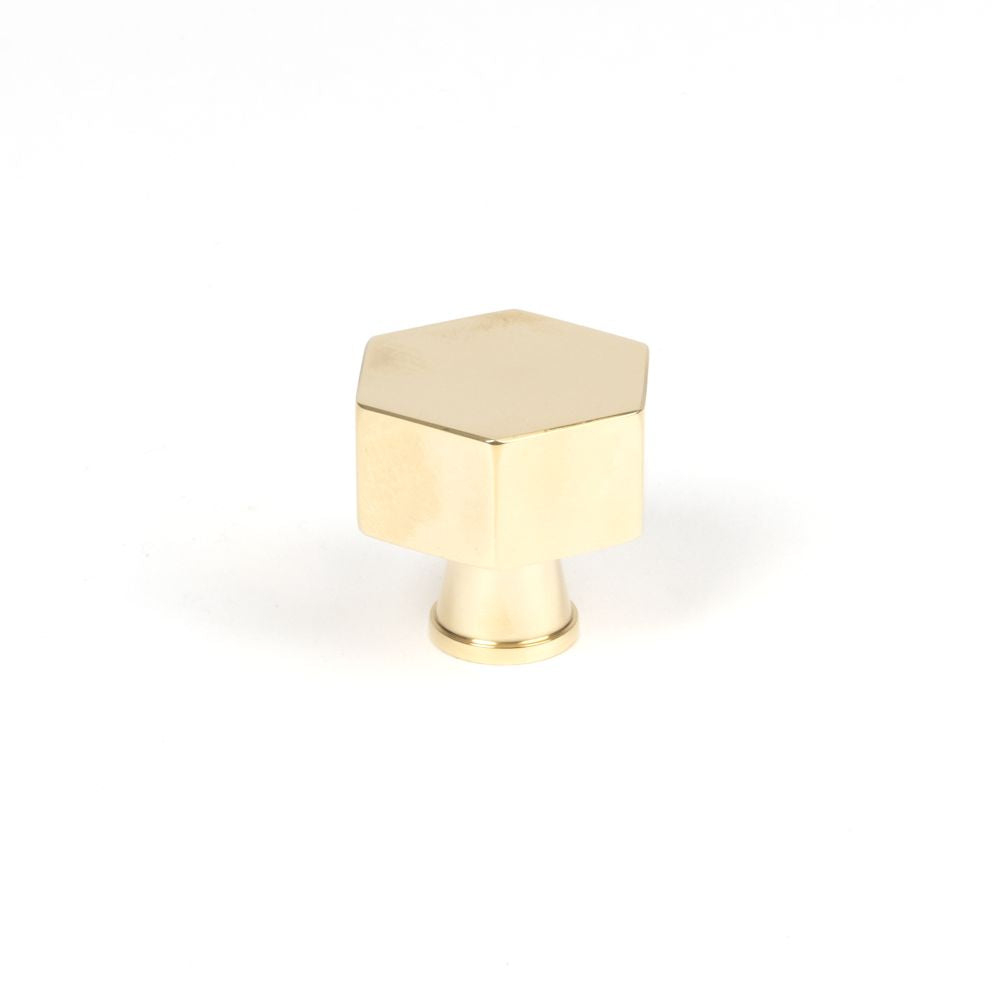 This is an image showing From The Anvil - Polished Brass Kahlo Cabinet Knob - 32mm available from T.H Wiggans Architectural Ironmongery in Kendal, quick delivery and discounted prices