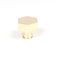 This is an image showing From The Anvil - Polished Brass Kahlo Cabinet Knob - 38mm available from T.H Wiggans Architectural Ironmongery in Kendal, quick delivery and discounted prices