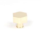 This is an image showing From The Anvil - Polished Brass Kahlo Cabinet Knob - 38mm available from T.H Wiggans Architectural Ironmongery in Kendal, quick delivery and discounted prices