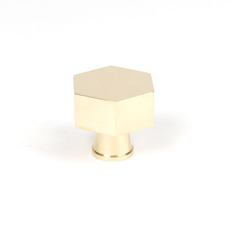 This is an image showing From The Anvil - Polished Brass Kahlo Cabinet Knob - 38mm available from T.H Wiggans Architectural Ironmongery in Kendal, quick delivery and discounted prices