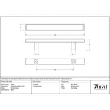 This is an image showing From The Anvil - Polished Brass Scully Pull Handle - Small available from trade door handles, quick delivery and discounted prices