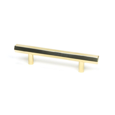 This is an image showing From The Anvil - Polished Brass Kahlo Pull Handle - Small available from T.H Wiggans Architectural Ironmongery in Kendal, quick delivery and discounted prices