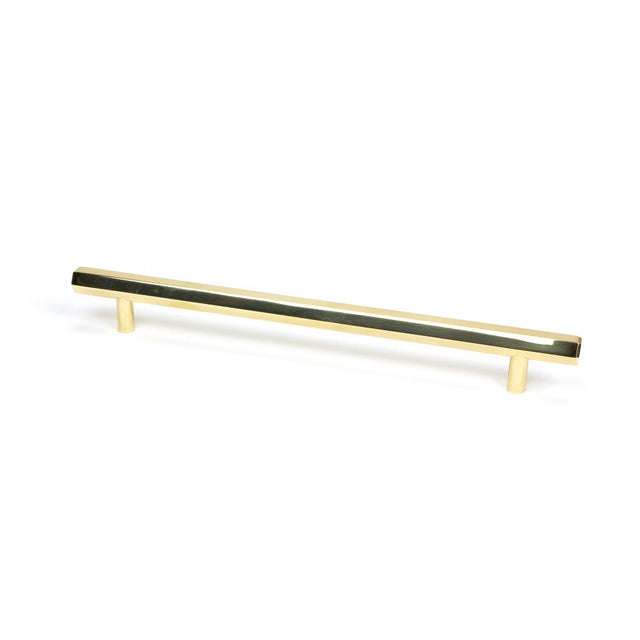 This is an image showing From The Anvil - Polished Brass Kahlo Pull Handle - Large available from T.H Wiggans Architectural Ironmongery in Kendal, quick delivery and discounted prices