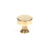 This is an image showing From The Anvil - Aged Brass Scully Cabinet Knob - 25mm available from T.H Wiggans Architectural Ironmongery in Kendal, quick delivery and discounted prices