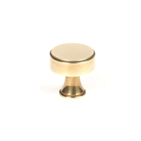 This is an image showing From The Anvil - Aged Brass Scully Cabinet Knob - 25mm available from T.H Wiggans Architectural Ironmongery in Kendal, quick delivery and discounted prices