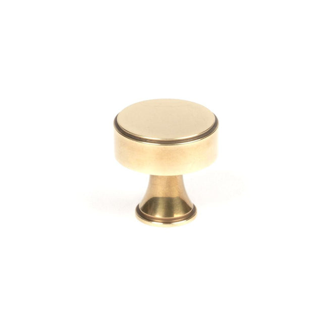 This is an image showing From The Anvil - Aged Brass Scully Cabinet Knob - 25mm available from T.H Wiggans Architectural Ironmongery in Kendal, quick delivery and discounted prices