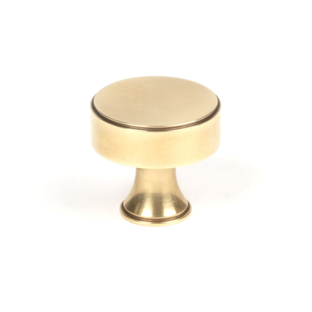 This is an image showing From The Anvil - Aged Brass Scully Cabinet Knob - 32mm available from T.H Wiggans Architectural Ironmongery in Kendal, quick delivery and discounted prices