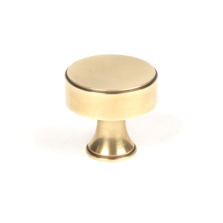 This is an image showing From The Anvil - Aged Brass Scully Cabinet Knob - 32mm available from T.H Wiggans Architectural Ironmongery in Kendal, quick delivery and discounted prices
