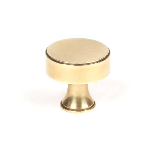 This is an image showing From The Anvil - Aged Brass Scully Cabinet Knob - 32mm available from T.H Wiggans Architectural Ironmongery in Kendal, quick delivery and discounted prices