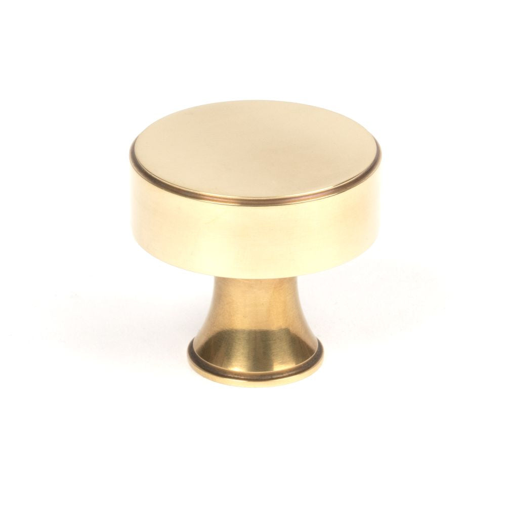 This is an image showing From The Anvil - Aged Brass Scully Cabinet Knob - 38mm available from T.H Wiggans Architectural Ironmongery in Kendal, quick delivery and discounted prices