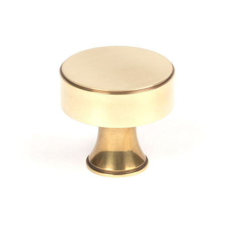 This is an image showing From The Anvil - Aged Brass Scully Cabinet Knob - 38mm available from T.H Wiggans Architectural Ironmongery in Kendal, quick delivery and discounted prices