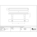 This is an image showing From The Anvil - Aged Brass Scully Pull Handle - Small available from trade door handles, quick delivery and discounted prices