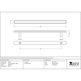 This is an image showing From The Anvil - Aged Brass Scully Pull Handle - Large available from trade door handles, quick delivery and discounted prices