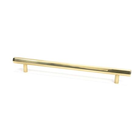 This is an image showing From The Anvil - Aged Brass Kahlo Pull Handle - Large available from T.H Wiggans Architectural Ironmongery in Kendal, quick delivery and discounted prices
