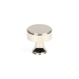 This is an image showing From The Anvil - Polished Nickel Scully Cabinet Knob - 25mm available from T.H Wiggans Architectural Ironmongery in Kendal, quick delivery and discounted prices