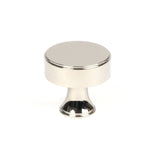 This is an image showing From The Anvil - Polished Nickel Scully Cabinet Knob - 32mm available from T.H Wiggans Architectural Ironmongery in Kendal, quick delivery and discounted prices