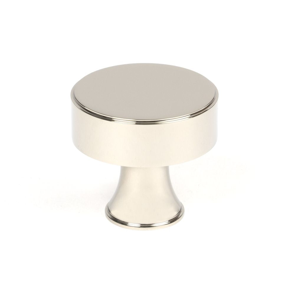 This is an image showing From The Anvil - Polished Nickel Scully Cabinet Knob - 38mm available from T.H Wiggans Architectural Ironmongery in Kendal, quick delivery and discounted prices
