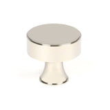This is an image showing From The Anvil - Polished Nickel Scully Cabinet Knob - 38mm available from T.H Wiggans Architectural Ironmongery in Kendal, quick delivery and discounted prices