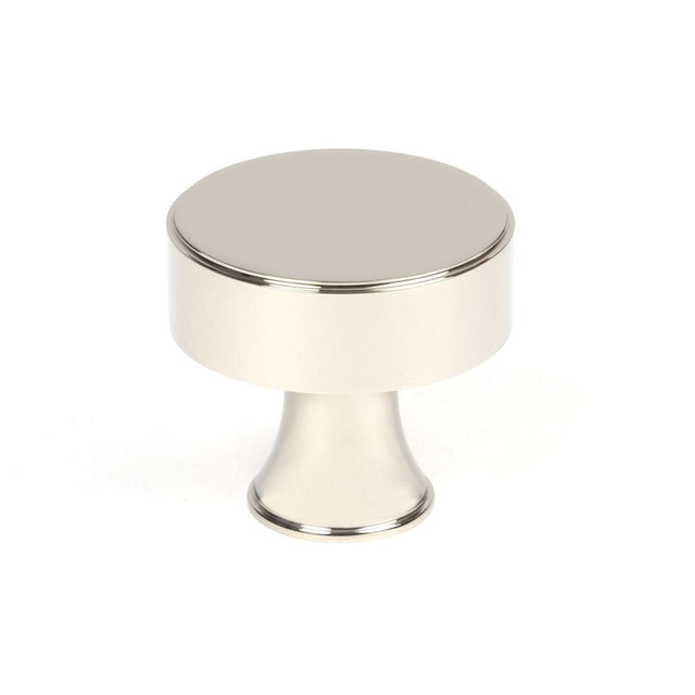 This is an image showing From The Anvil - Polished Nickel Scully Cabinet Knob - 38mm available from T.H Wiggans Architectural Ironmongery in Kendal, quick delivery and discounted prices