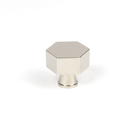 This is an image showing From The Anvil - Polished Nickel Kahlo Cabinet Knob - 32mm available from T.H Wiggans Architectural Ironmongery in Kendal, quick delivery and discounted prices