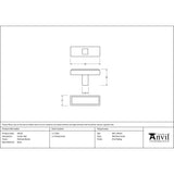 This is an image showing From The Anvil - Polished Nickel Scully T-Bar available from trade door handles, quick delivery and discounted prices