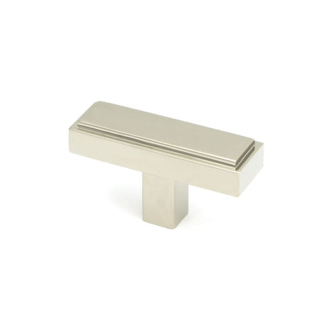 This is an image showing From The Anvil - Polished Nickel Scully T-Bar available from T.H Wiggans Architectural Ironmongery in Kendal, quick delivery and discounted prices