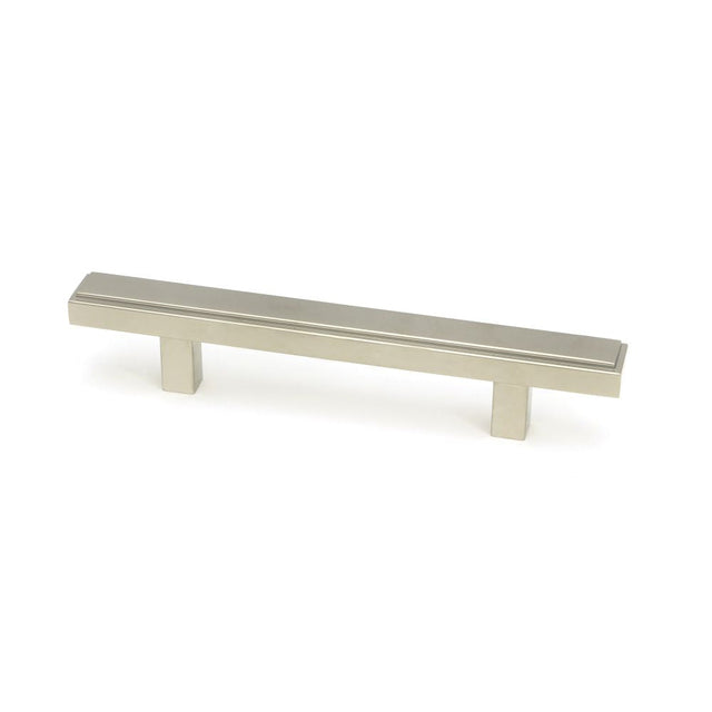 This is an image showing From The Anvil - Polished Nickel Scully Pull Handle - Small available from T.H Wiggans Architectural Ironmongery in Kendal, quick delivery and discounted prices