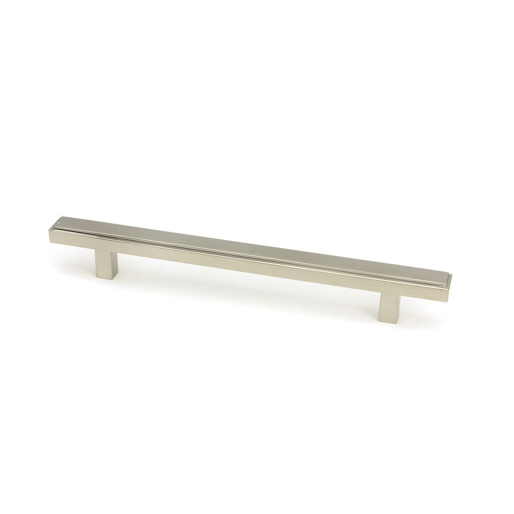 This is an image showing From The Anvil - Polished Nickel Scully Pull Handle - Medium available from T.H Wiggans Architectural Ironmongery in Kendal, quick delivery and discounted prices