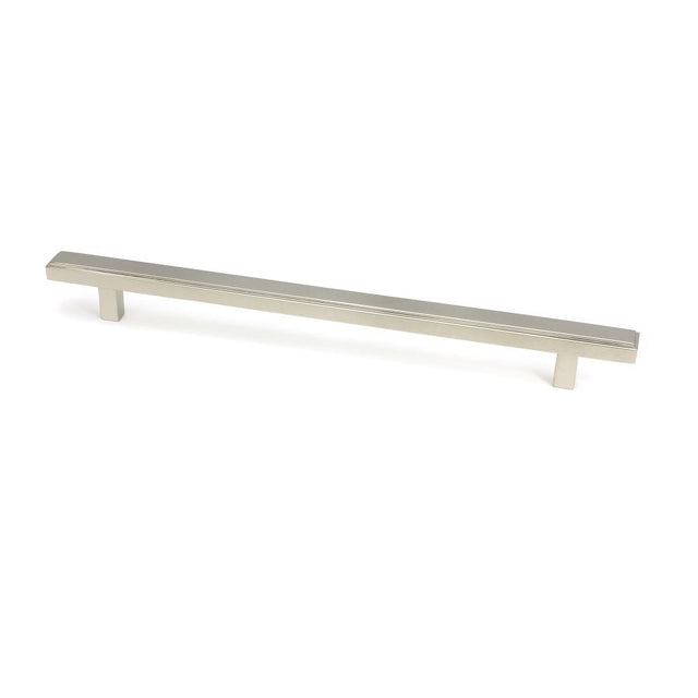 This is an image showing From The Anvil - Polished Nickel Scully Pull Handle - Large available from T.H Wiggans Architectural Ironmongery in Kendal, quick delivery and discounted prices