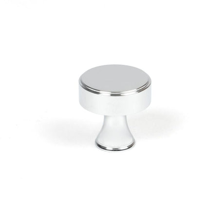 This is an image showing From The Anvil - Polished Chrome Scully Cabinet Knob - 25mm available from T.H Wiggans Architectural Ironmongery in Kendal, quick delivery and discounted prices