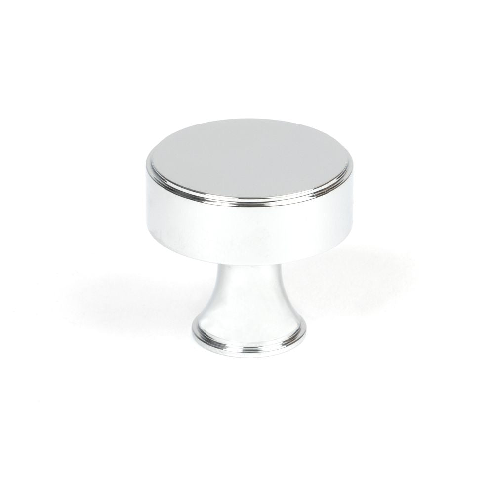 This is an image showing From The Anvil - Polished Chrome Scully Cabinet Knob - 32mm available from T.H Wiggans Architectural Ironmongery in Kendal, quick delivery and discounted prices