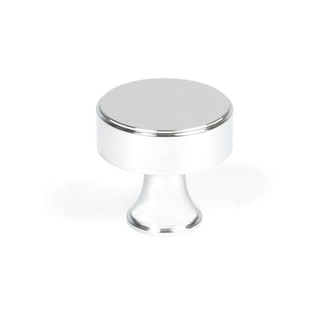 This is an image showing From The Anvil - Polished Chrome Scully Cabinet Knob - 32mm available from T.H Wiggans Architectural Ironmongery in Kendal, quick delivery and discounted prices
