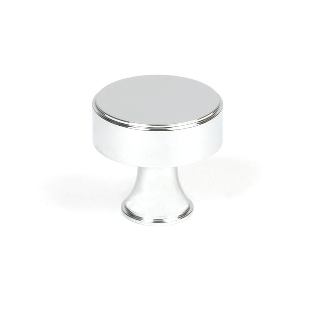 This is an image showing From The Anvil - Polished Chrome Scully Cabinet Knob - 32mm available from T.H Wiggans Architectural Ironmongery in Kendal, quick delivery and discounted prices