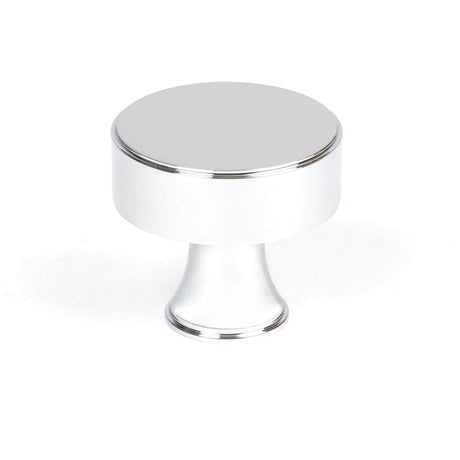 This is an image showing From The Anvil - Polished Chrome Scully Cabinet Knob - 38mm available from T.H Wiggans Architectural Ironmongery in Kendal, quick delivery and discounted prices