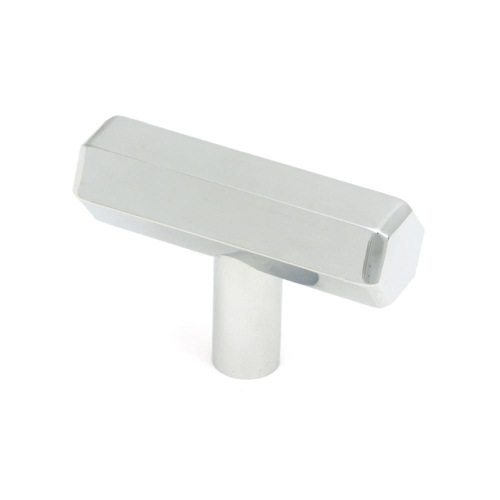 This is an image showing From The Anvil - Polished Chrome Kahlo T-Bar available from T.H Wiggans Architectural Ironmongery in Kendal, quick delivery and discounted prices