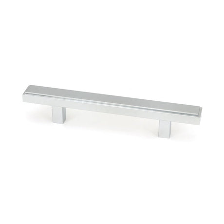 This is an image showing From The Anvil - Polished Chrome Scully Pull Handle - Small available from T.H Wiggans Architectural Ironmongery in Kendal, quick delivery and discounted prices