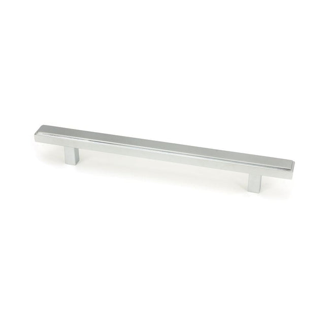 This is an image showing From The Anvil - Polished Chrome Scully Pull Handle - Medium available from T.H Wiggans Architectural Ironmongery in Kendal, quick delivery and discounted prices