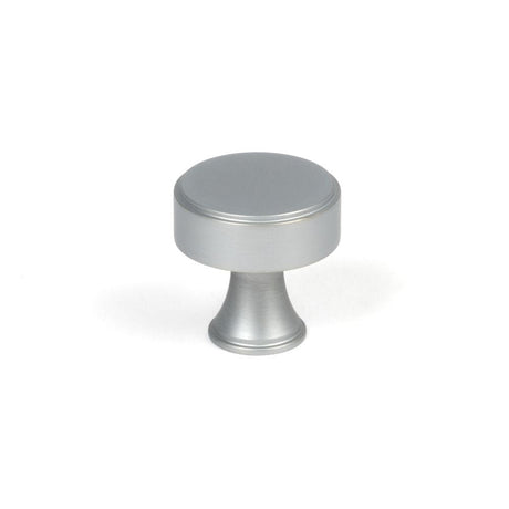 This is an image showing From The Anvil - Satin Chrome Scully Cabinet Knob - 25mm available from T.H Wiggans Architectural Ironmongery in Kendal, quick delivery and discounted prices