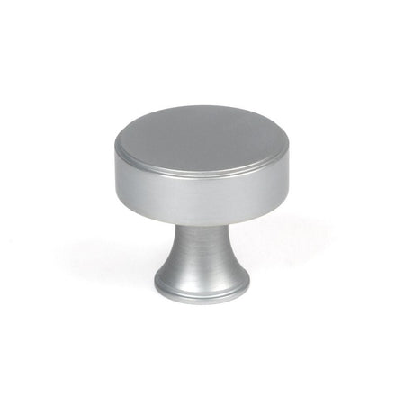 This is an image showing From The Anvil - Satin Chrome Scully Cabinet Knob - 32mm available from T.H Wiggans Architectural Ironmongery in Kendal, quick delivery and discounted prices