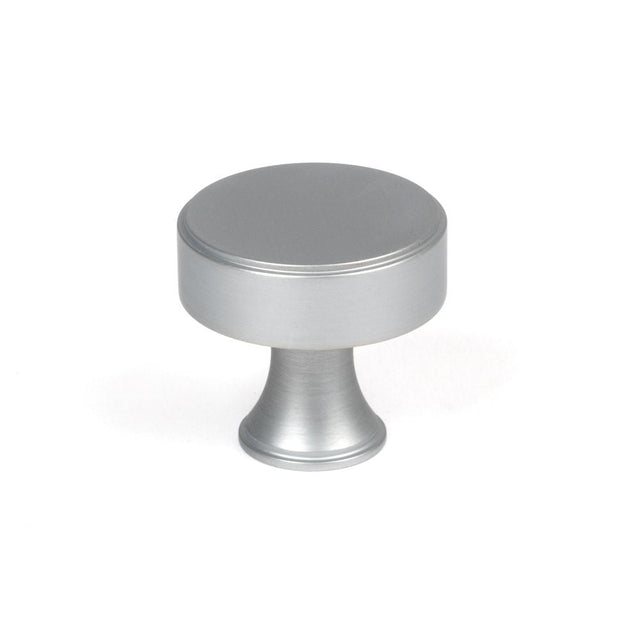 This is an image showing From The Anvil - Satin Chrome Scully Cabinet Knob - 32mm available from T.H Wiggans Architectural Ironmongery in Kendal, quick delivery and discounted prices