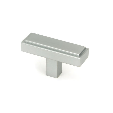 This is an image showing From The Anvil - Satin Chrome Scully T-Bar available from T.H Wiggans Architectural Ironmongery in Kendal, quick delivery and discounted prices