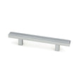 This is an image showing From The Anvil - Satin Chrome Scully Pull Handle - Small available from T.H Wiggans Architectural Ironmongery in Kendal, quick delivery and discounted prices